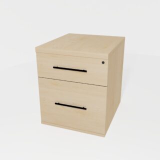 Mobile Pedestal, 1 Drawer, 1 Filer
