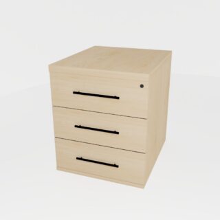 Mobile Pedestal, 3 Drawer Central Locking