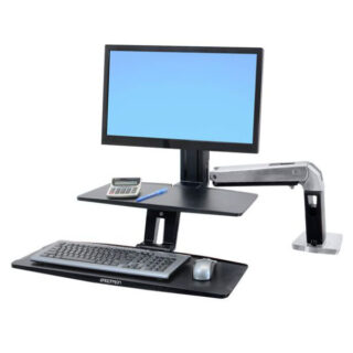 Ergotron Workfit-A Deskmount Single Screen Workstation with Suspended Keyboard