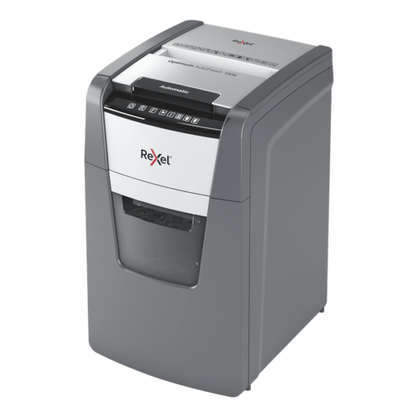 Rexel Optimum AutoFeed+ 130X Automatic Cross Cut Paper Shredder P4
