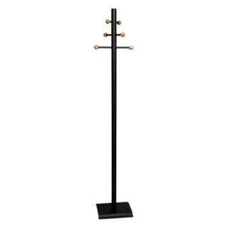 Coat and Hat Stand With 6 Wooden Balls In Oak